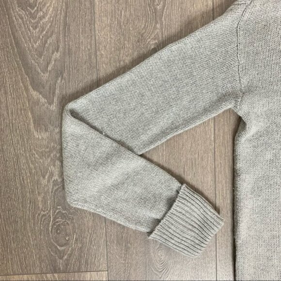 One Teaspoon Classic Cotton Chunky Knit Sweater Gray Marle Oversized Size XXS - Picture 7 of 15